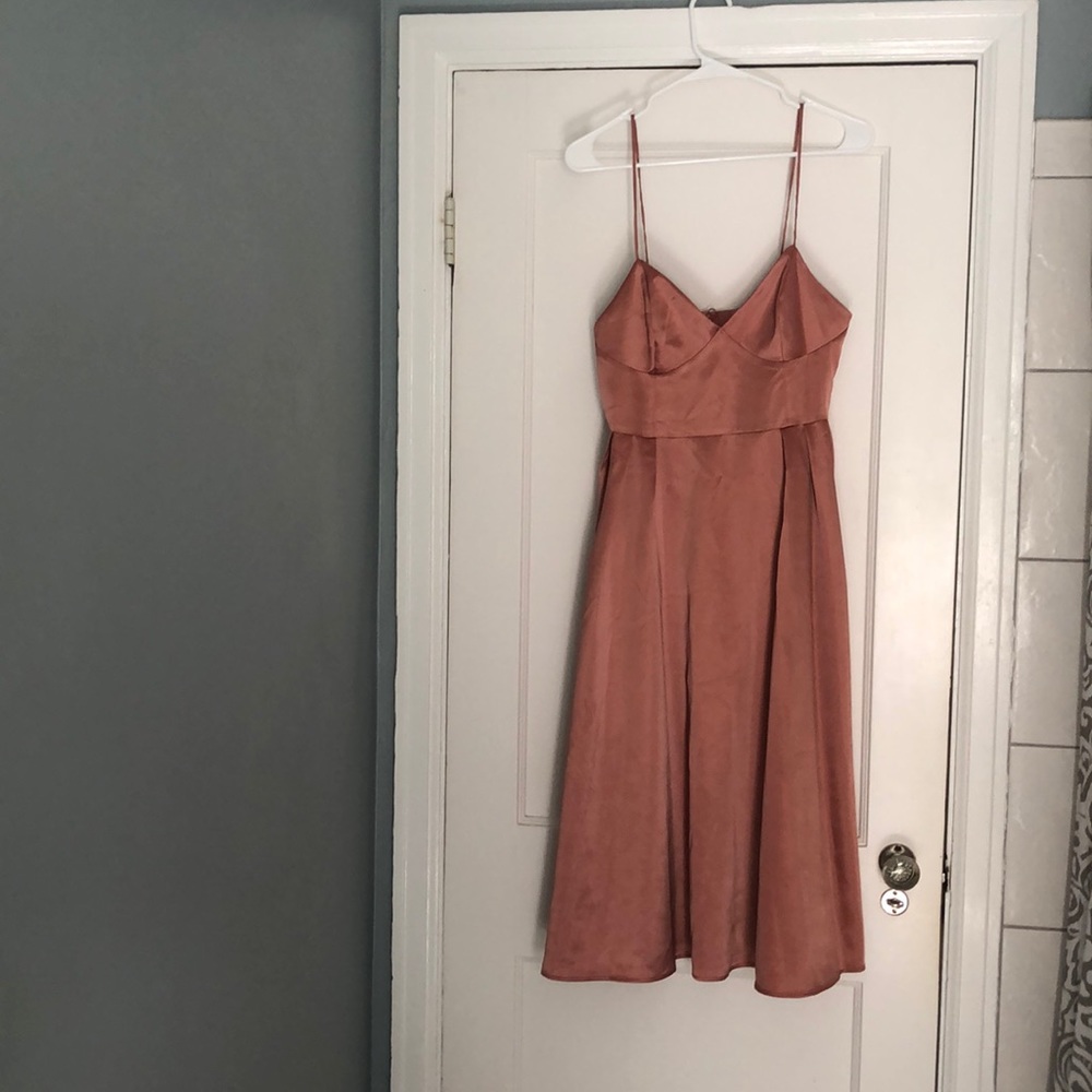 NWT Blush colored, silky H&M dress